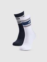 Moteriškos casual kojinės virš kulkšnių (2-pack) - daugiaspalvės