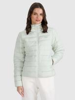 Moteriška striukė su sintetiniu kamšalu - mėtinės spalvos