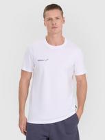 Vyriški T-shirt regular marškinėliai su spauda - balti