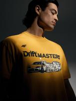 Unisex T-shirt regular marškinėliai su spauda 4F x Drift Masters - geltoni