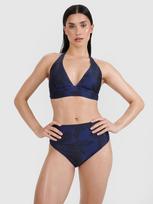 Moteriško maudymosi kostiumėlio bikini viršus - violetinis