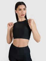 Moteriško maudymosi kostiumėlio bikini viršus - juoda