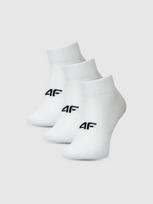 Moteriškos casual kojinės virš kulkšnių (3-pack) - baltos