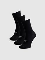 Moteriškos casual kojinės virš kulkšnių (3-pack) - juodos