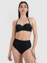 Moteriško maudymosi kostiumėlio bikini viršus - juoda