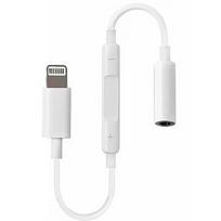 RoGer Adapter 3.5 mm to Lightning Audio Adapter + Volume Control for Apple White RO-A-IP-V-WH