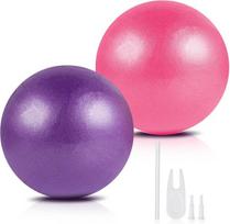 Pilates kamuoliukas, 23 cm, su pompa, 2 vnt