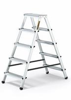 Dvipusės aliumininės kopėčios 2x5 DRABEST namams