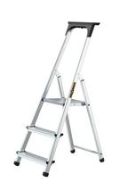 Aliumininės buitinės kopėčios DRABEST, 3 pakopos, 125 kg