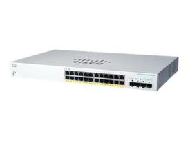 24 prievadų komutatorius Cisco CBS220-24P-4G-EU (Valdomas, 24x1Gb PoE, 4xSFP, L2, 256Gbps)