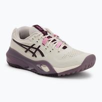 Moteriški teniso bateliai ASICS Gel-Resolution X soft oat/dark aubergine