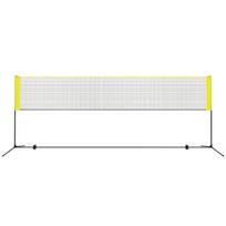 Badmintono tinklo rinkinys 420 cm geltonas