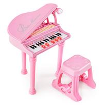 Pianinas Rožinis/juodas/baltas 31 klavišas