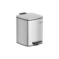 Šiukšliadėžė, 6 litrų, metalinė sidabrinė