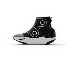 „Nike“ ir „Hyperice“ bendros gamybos „Hyperboot“ bateliai, juodi ir balti, dydis XXL