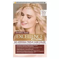 L'OREAL_Excellence Creme Universal Nudes plaukų dažai, šviesiai blondinė spalva 10U