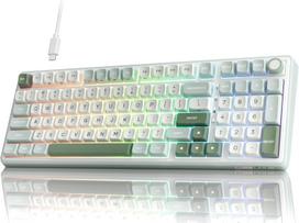Klaviatūra Royal Kludge R98 Pro (Sky Cyan) - RK Creamy Switches