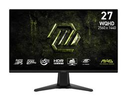 LCD Monitor|MSI|27 "|2560 x 1440 pixels|Wide Quad HD|Native aspect ratio 16:9|LCD|Flat|MAG275QFE20 | MAG 275QF E20