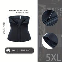 9 plieninių kaulų užtrauktuku diržas, juosmens formuotojas. , 5XL