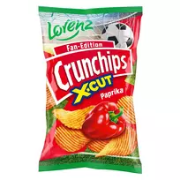 Bulvių traškučiai CRUNCHIPS X-CUT paprikų skonio, 130 g
