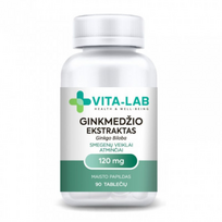 VITA-LAB GINKMEDŽIO EKSTRAKTAS, 120 mg, 90 tablečių