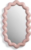 &K Amsterdam Sieninis veidrodis Zigzag ovalus, 52,5 cm, pudros spalvos