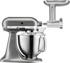KitchenAid Mikseris Artisan 185 pelenų spalvos su mėsmale
