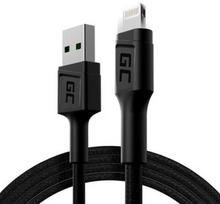 GREENCELL KABGC05 Cable Ray USB-A - Lightning White LED 120cm with support for Apple