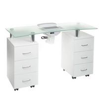 Manikiūro stalas su anga ištraukėjui BD-3425-1+O, baltas
