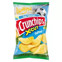 Bulvių traškučiai CRUNCHIPS X-CUT su druska, 130 g