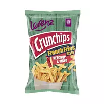 Traškučiai bulvių lazdelės CRUNCHIPS kečupo ir majonezo skonio, 90 g