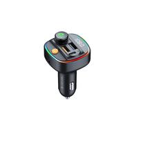 Devia siųstuvas FM Smart Bluetooth MP3 automobilinis įkroviklis PD 30W 1x USB-C 2x USB 3A juodas