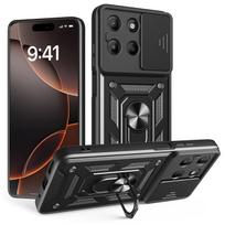 Defender Slide dėklas telefonui Motorola Moto G15 juodas