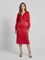 NA-KD Vakarinė moteriška suknelė, GATHERED DULL SATIN DRESS
