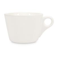 Baltos spalvos iš porceliano puodelis latte kavai 280 ml Barista – BonBistro