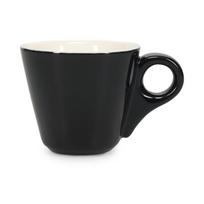 Juodos spalvos iš porceliano puodelis espreso 80 ml Barista – BonBistro