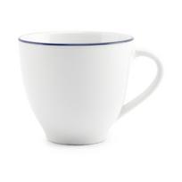 Baltos spalvos iš porceliano puodelis kapučino 200 ml Basic White – BonBistro