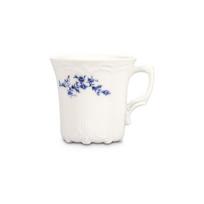 Baltos spalvos/mėlynos spalvos iš porceliano puodelis kapučino 200 ml Retro – BonBistro