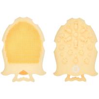 Pirštininė plaušinė Badabulle Massaging, geltona sp., 7 cm