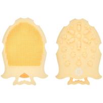 Pirštininė plaušinė Badabulle Massaging, geltona sp., 7 cm