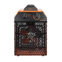 Elektrinis šildytuvas-ventiliatorius dirbtuvėms garažui ir pašiūrei 3000W 115m³ 2 režimai termostatas IP24 EK Delta 3000 332803 Eurom