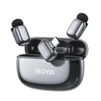 BOYA Microphone Wireless Mini 2-02 2.4GHz, AI Powered Noise Cancellation with 2 transmitters and 1 receiver (Type-C) Space Gray EU | BOYA-mini-2-02-Space-Grey | 6977490711904