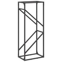 vidaXL Malkų lentyna, juoda, 40x25x100 cm, šaltai valcuotas plienas