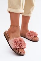 Moteriškos basutės su kamštine paduote ir gėlėmis Step in Style 227426