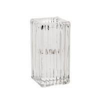Žvakidė Home4you Gelsa, stiklas, 7.5 cm, skaidri sp.