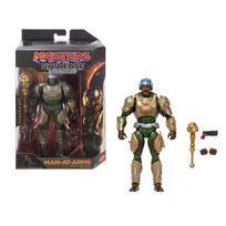 Žaislinė figūrėlė, su priedais Mattel Masters Of The Universe Chronicles Man-At-Arms JKJ25, 17 cm, aukso sp./žalia sp.