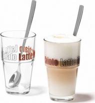 Leonardo Rinkinys 2 stiklinės su arbatiniais šaukšteliais Latte Solo - Leonardo (L-042555) - L-042555