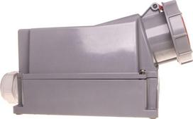 PCE nuolatinis lizdas 125A 4P 400V raudonas IP67 144-6p