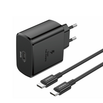 Foneng EU62 USB-C 45W maitinimo įkroviklis + USB-C laidas (juodas)