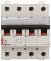 Legrand 404260 Grandinės pertraukiklis 4P C 40A 10kA AC S314 TX3 404260